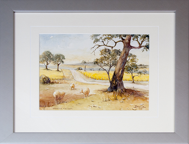 Len Bence - Canola Fields - Watercolour - $500