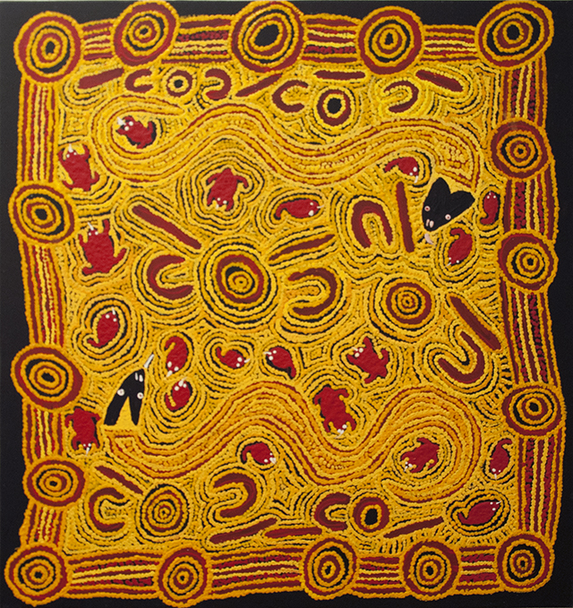 Tjampawa Stevens - Piltati Tjukurpa - Acrylic on Canvas - $1330