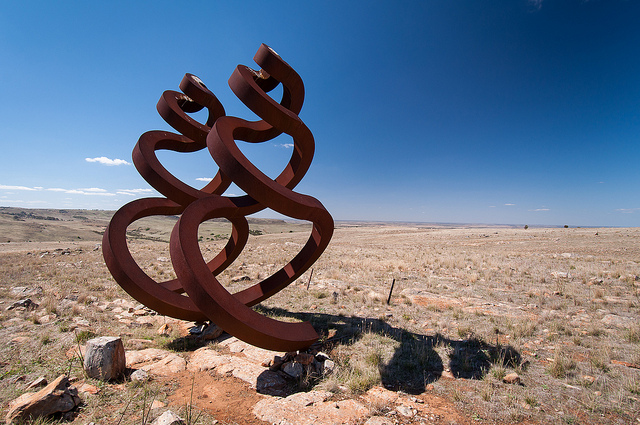 greg johns - guardian figures [on property]  mild steel