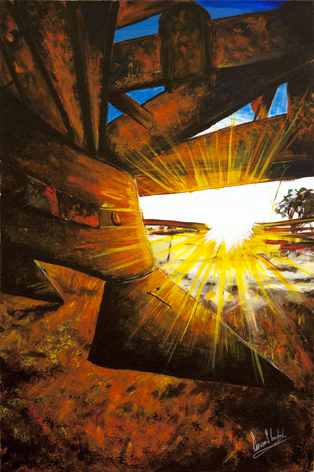 Duncan Crawford - Plough Rays - Acrylic on Canvas