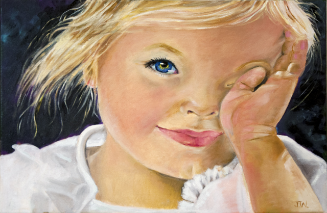 Julie Wilson - Can We Go Now? - Oil - $480