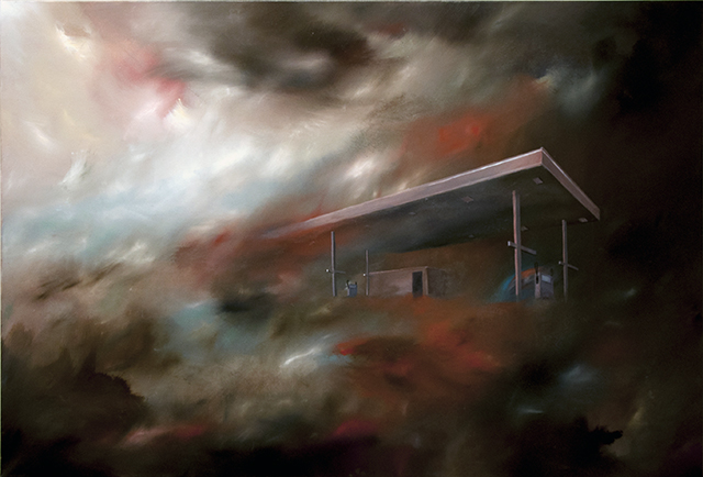 Simon C Smith - Lost Highway - Oil on Canvas - $1500 