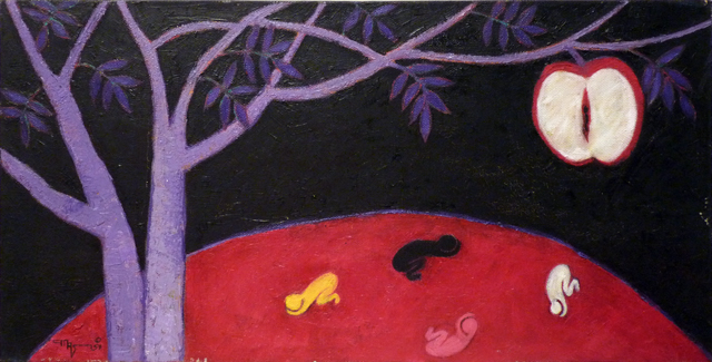 Tjok Istri Mas Astiti - Women’s Secret - Oil on canvas - 30 x 60cm - $350