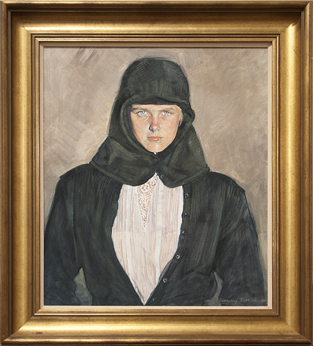 Penny Dowie - Girl in a Black Hood - Oil