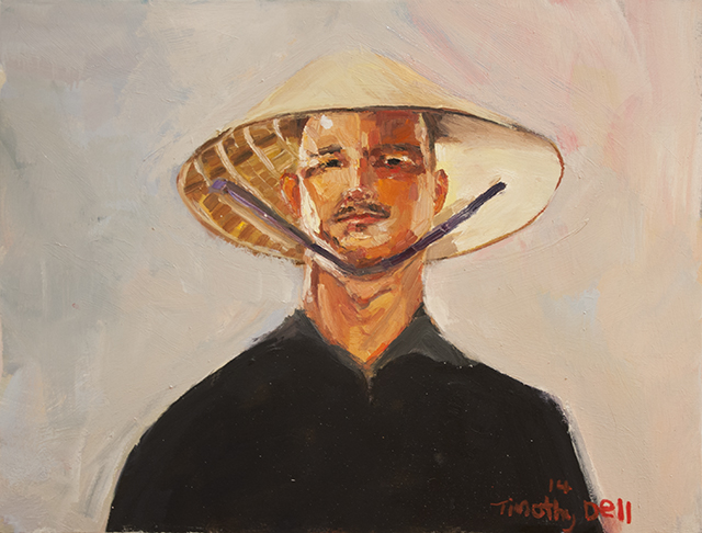 Tim Dell - Self Portrait #1 - Oil on Canvas - $1100