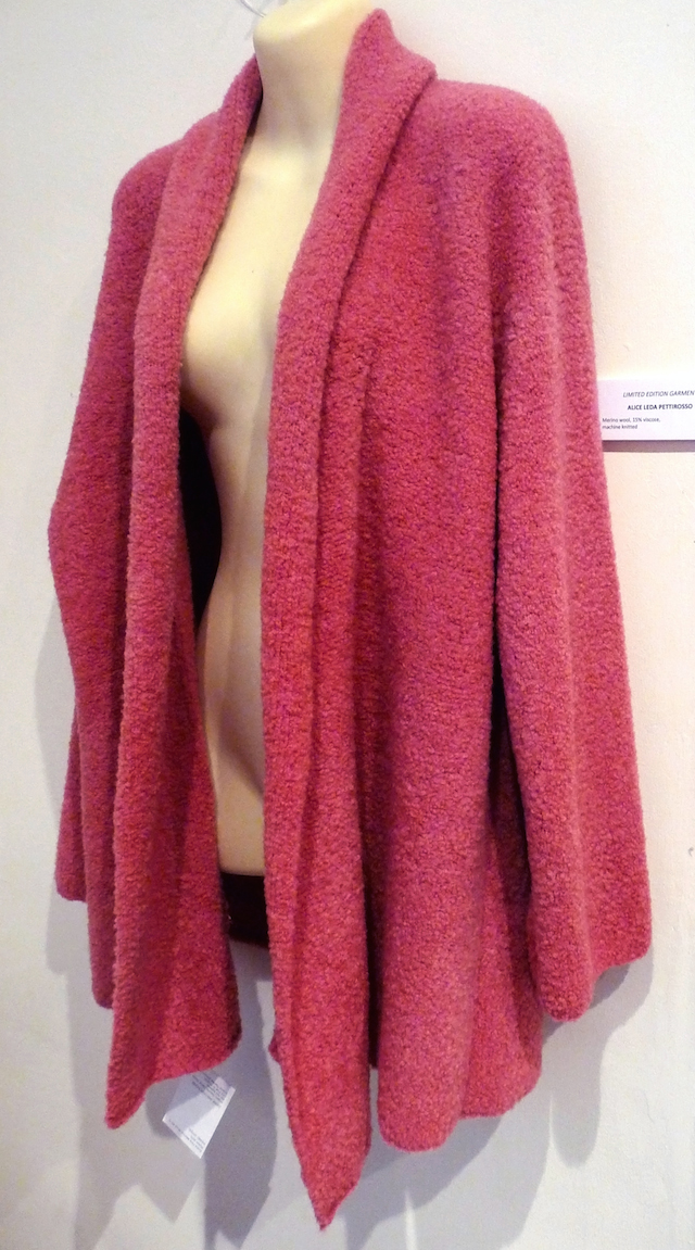 Alice Leda Pettirosso - Limited Edition Garment Machine knitted merino wool 15% viscose -$260 