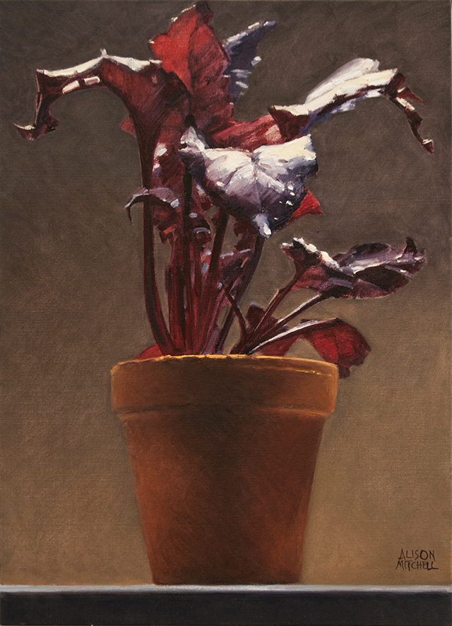 Alison Mitchell - Bull's Blood - Seedling - Oil on canvas - $2800 