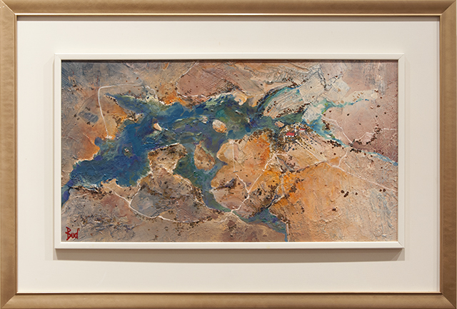 Bud Stephenson - Drought’s Broken (aerial) - Acrylic - $350