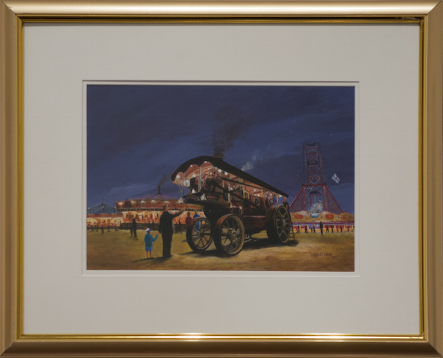 Charles Mace - Fairground Lights - Oil - $300