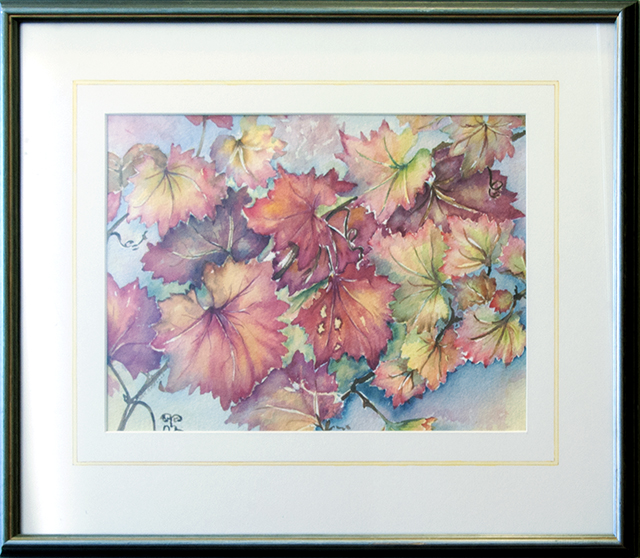 Nan Annells - Autumn Leaves - Watercolour - $175