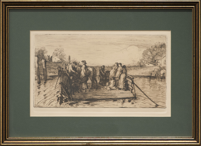 Unknown - The Punt - 1880 - Copper etching - $400