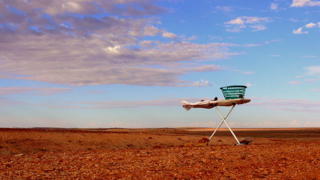 Irony Iron board and basket / Illusion Plains print Limited edition 1/200 Size: Price: Price: 430 x 760 mm $375 image $650 frame included