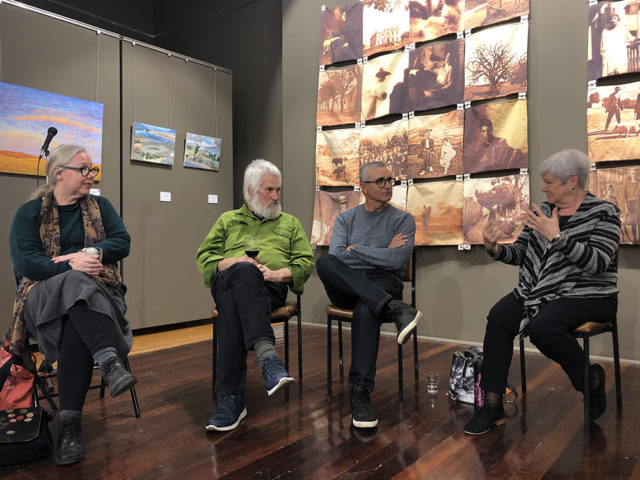 Artist Talk_Sue Michael, Peter Hart, Christopher Meadows and facilitator Chris Rowe