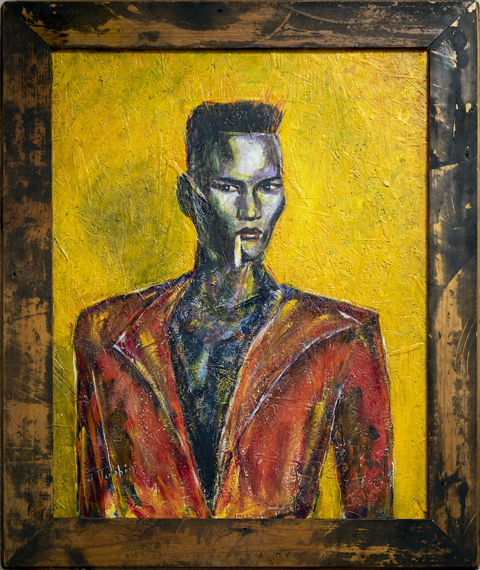 June Turbin, Grace Jones Acrylic on board $290