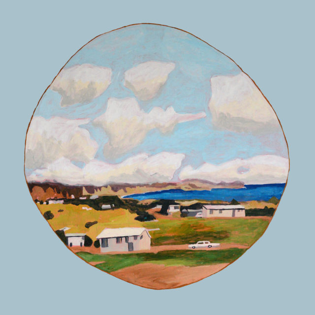 Dr Sue Michael   Cloud Puff Bay Acrylic on board $800