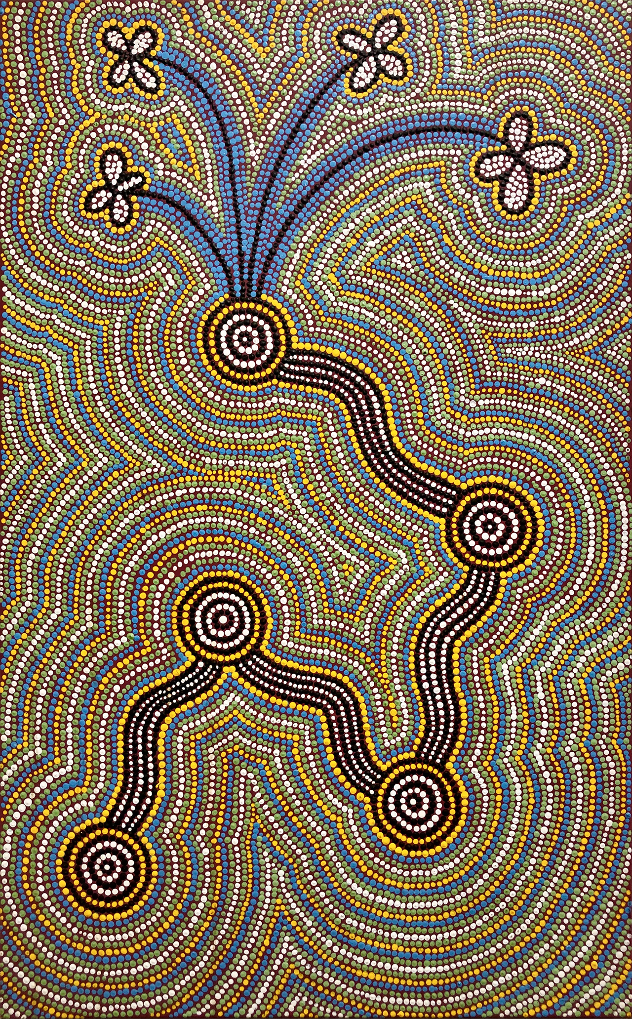 Ali Cobby Eckermann Blossom Acrylic on canvas